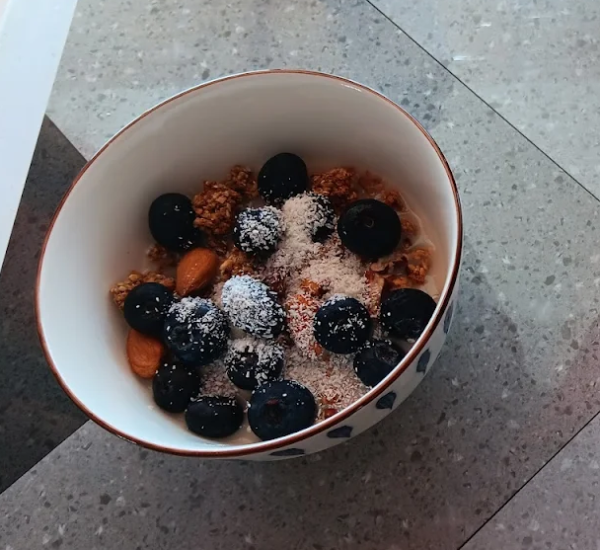 Granola blueberry smart bar